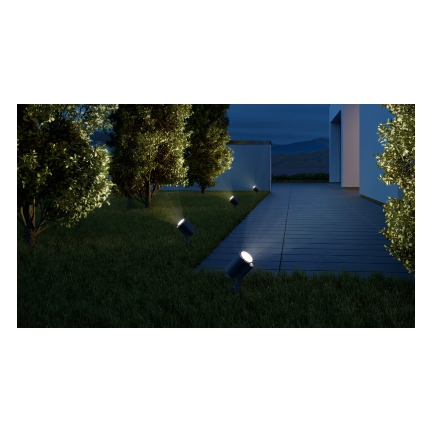 STEINEL 058685 - Λάμπα εξωτερικού χώρου LED με αισθητήρα SPOT GARDEN 1xGU10 / 7W / 230V IP44