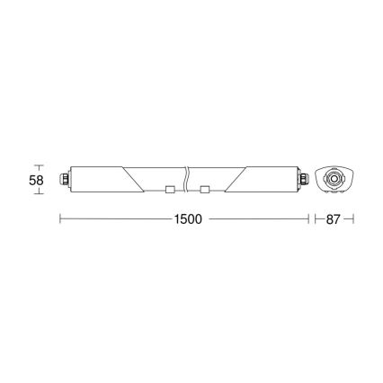 Steinel 058722 - Λάμπα LED ντιμαριζόμενη RS PRO 5150 C LED/42W/230V IP65