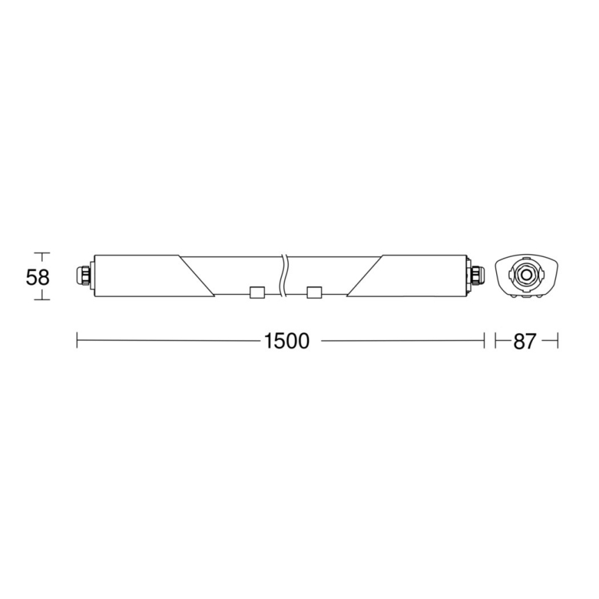 Steinel 058739 - Heavy-duty LED φωτιστικό με αισθητήρα RS PRO 5150SC LED/42W/230V IP66 4000K
