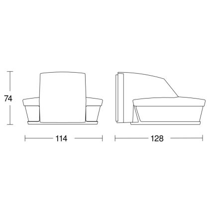 Steinel 059606 - Αισθητήρας κίνησης SensIQ S IP54 μαύρο + τηλεχειριστήριο