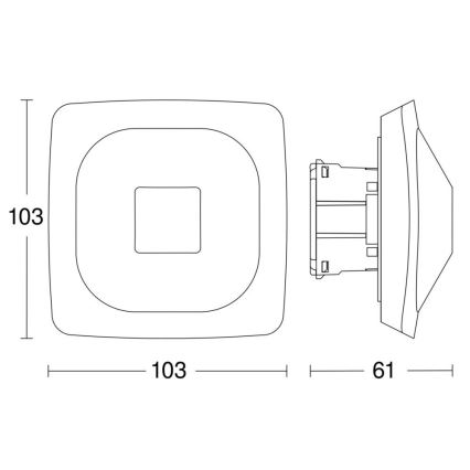 Steinel 064242 - Ανιχνευτής παρουσίας HF 360-2 COM2 λευκό