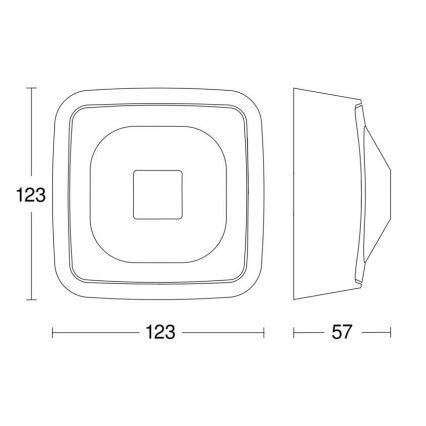 Steinel 064273 - Ανιχνευτής παρουσίας HF 360-2 DALI-2 APC IP54 λευκό