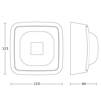 Steinel 064402 - Ανιχνευτής παρουσίας IR QUATTRO HD-2 BT-IPD