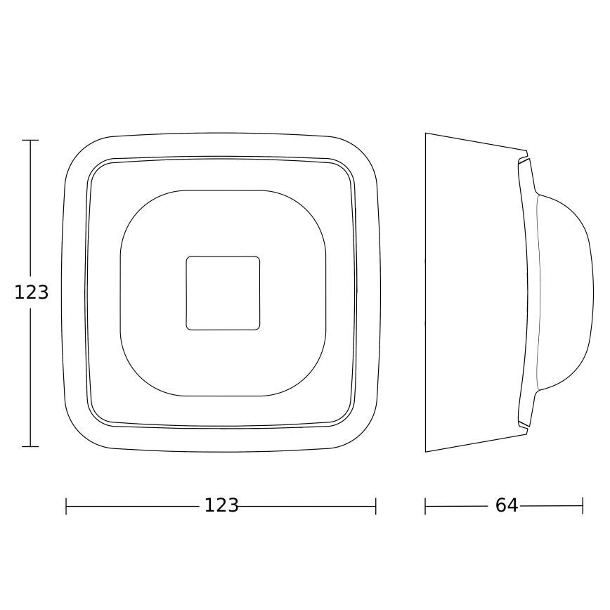 Steinel 064402 - Ανιχνευτής παρουσίας IR QUATTRO HD-2 BT-IPD