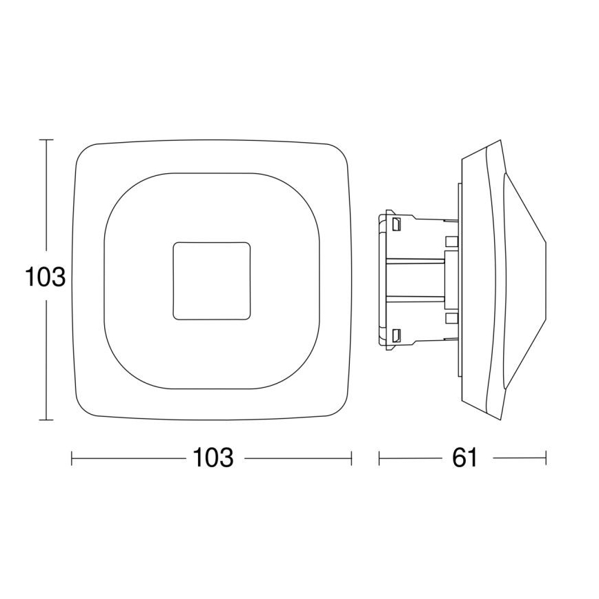 Steinel 064419 - Ανιχνευτής κίνησης/παρουσίας HF 360-2 BT IPD λευκό
