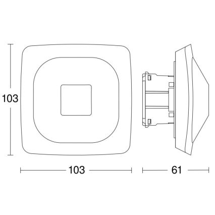 Steinel 064433 - Ανιχνευτής κίνησης/παρουσίας HF 360-2 COM1 λευκό