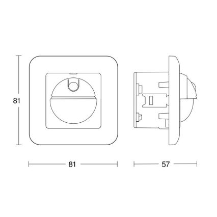 Steinel 065003 - Αισθητήρας κίνησης IR 2180 UP ECO 230V λευκό