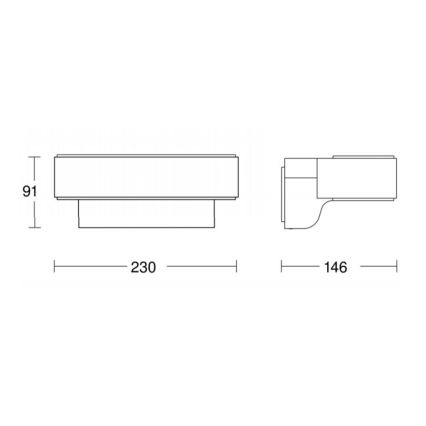 STEINEL 065706 - Εξωτερική λυχνία LED με αισθητήρα LED / 12,5W / 230V IP44