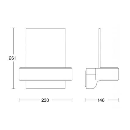 STEINEL 065713 - Αριθμός σπιτιού LED με αισθητήρα L820 LED / 12,5W / 230V IP44