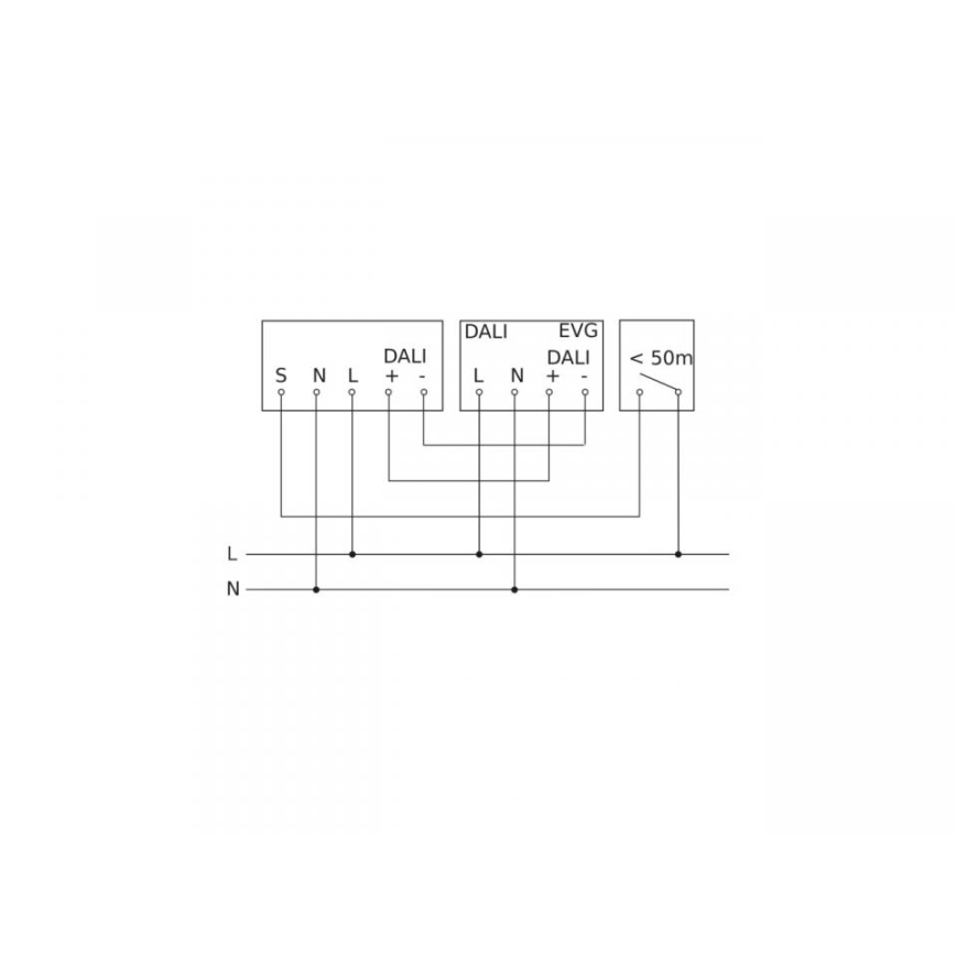 Steinel 067151 - Ανιχνευτής παρουσίας χωνευτό IR MICRO OFFICE DALI2