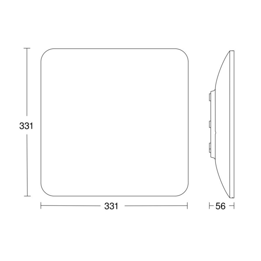 Steinel 067519 - LED Dimmable φωτιστικό οροφής με αισθητήρα RS PRO S30 Q SC 26W/230V 4000K