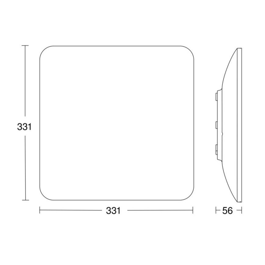 Steinel 067526 - LED Dimmable φωτιστικό οροφής με αισθητήρα RS PRO S30 Q SC LED/26W/230V 3000K