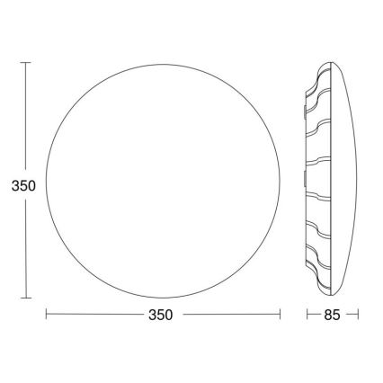 Steinel 068042 - Φωτιστικό οροφής LED με αισθητήρα RS PRO S30 SC 25,8W/230V 4000K