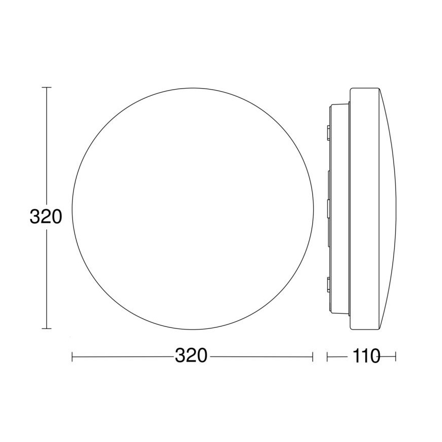 Steinel 069759-LED Φωτιστικό οροφής μπάνιου RSPROP2 LED/14,1W/230V 4000K IP54
