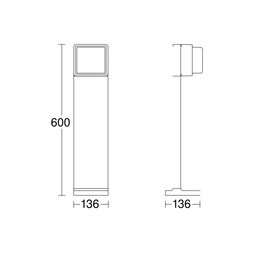 Steinel 078652 - Λάμπα dimming LED εξωτερικού χώρου GL 85 C 600 LED/9W/230V 3000K IP44