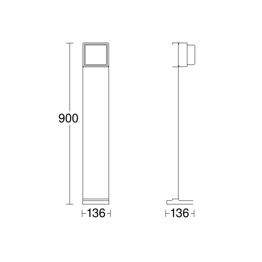 Steinel 078676 - Φωτιστικό εξωτερικού χώρου LED Dimmable GL 85 C 900 LED/9W/230V IP44