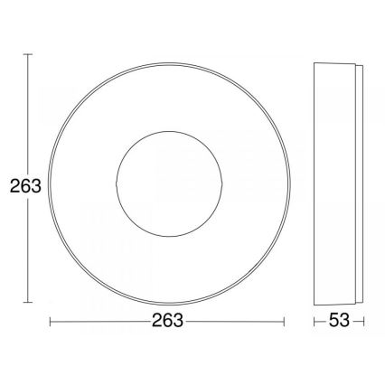 Steinel 078782 - Φωτιστικό οροφής LED με αισθητήρα RS 200 SC LED/17,1W/230V 3000K IP54