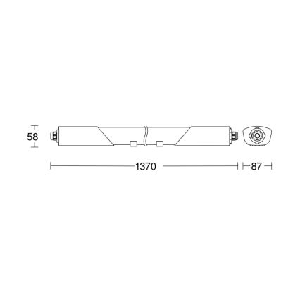 Steinel 078881 - - LED Heavy-duty φωτιστικό με αισθητήρα RS PRO 5100 SC LED/30W/230V IP66