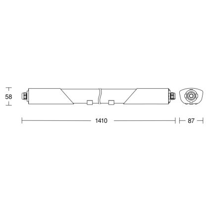 Steinel 079185 -LED Φωτιστικό βιομηχανικού τύπου με αισθητήρα RS PRO 5100 SC LED/31W/230V IP66