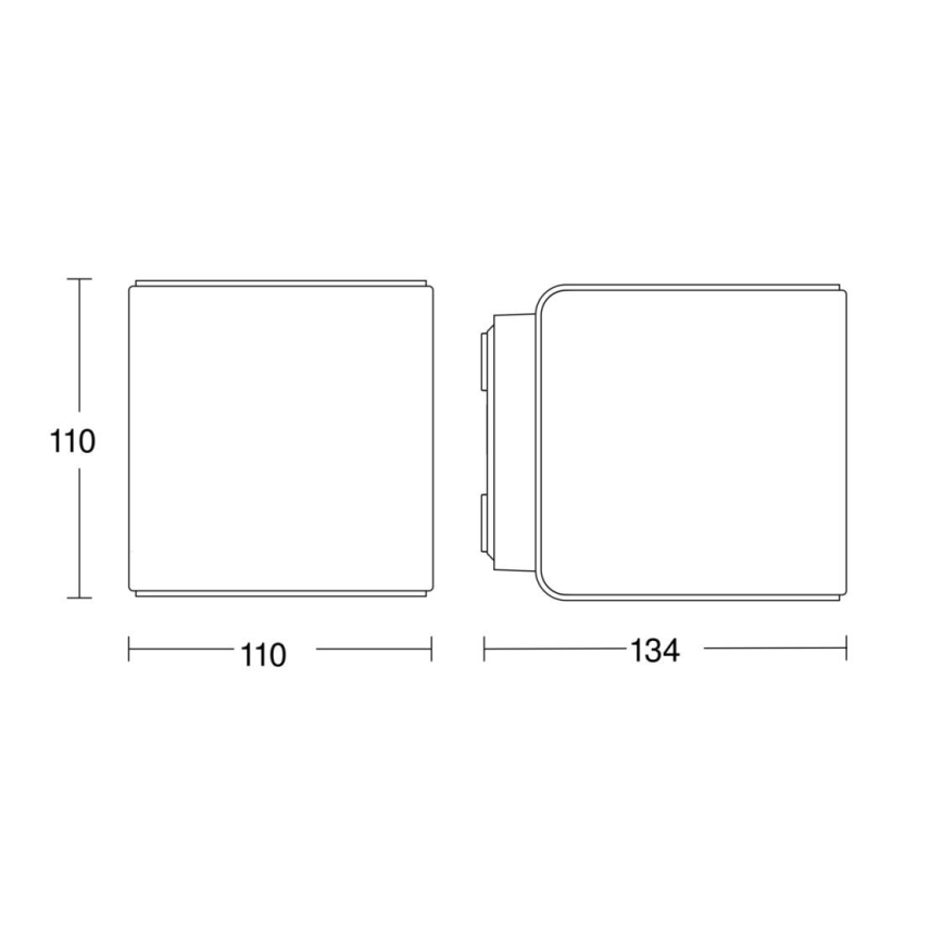 Steinel 079277 - LED Φωτιστικό τοίχου εξωτερικού χώρου L840 C LED/9,1W/230V IP44 ανθρακί