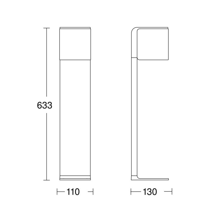 Steinel 079284 - Φωτιστικό LED εξωτερικού χώρου GL 80 C LED/9,1W/230V IP44 ανθρακί