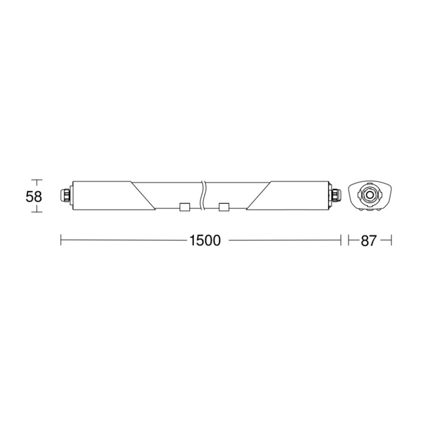 Steinel 079338 -  Φωτιστικό LED Heavy-duty με αισθητήρα RS PRO 5150 SC 5C LED/42W/230V IP66