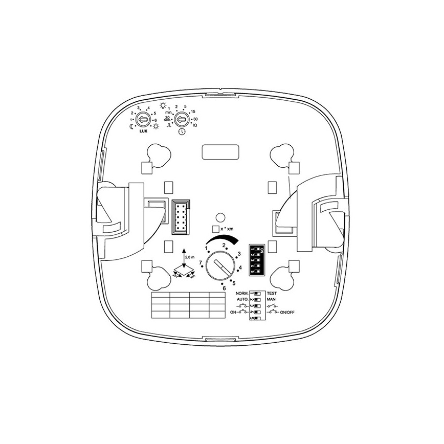 Steinel 079369 - Ανιχνευτής παρουσίας IR Quattro HD 24m COM1 λευκό