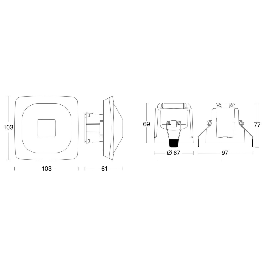 Steinel 079420 - Ανιχνευτής κίνησης/παρουσίας HF 360-2 COM1 λευκό
