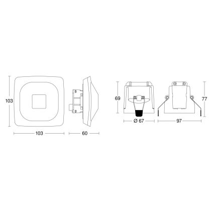 Steinel 079437 - Ανιχνευτής παρουσίας HF 360-2 KNX λευκό