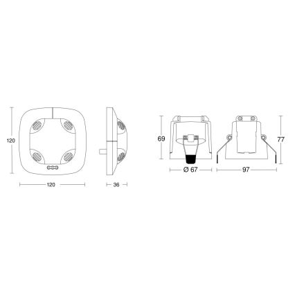 Steinel 079581 - Ανιχνευτής παρουσίας DualTech KNX λευκό