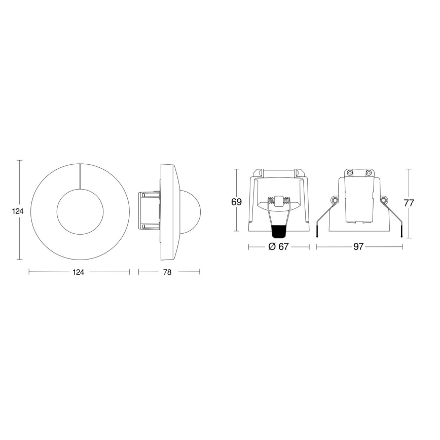Steinel 079697 - Αισθητήρας κίνησης IS 345 COM1 230V λευκό
