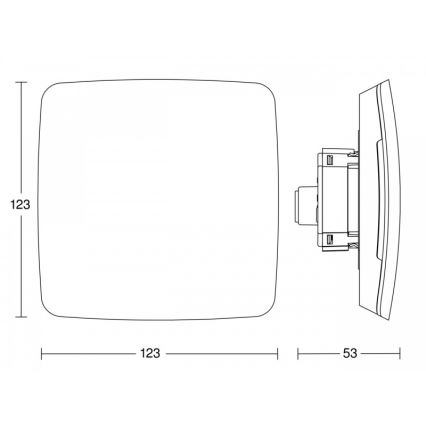 Steinel 081829 - Multisensor True Presence χωνευτό V2 DALI2-IPD UP λευκό