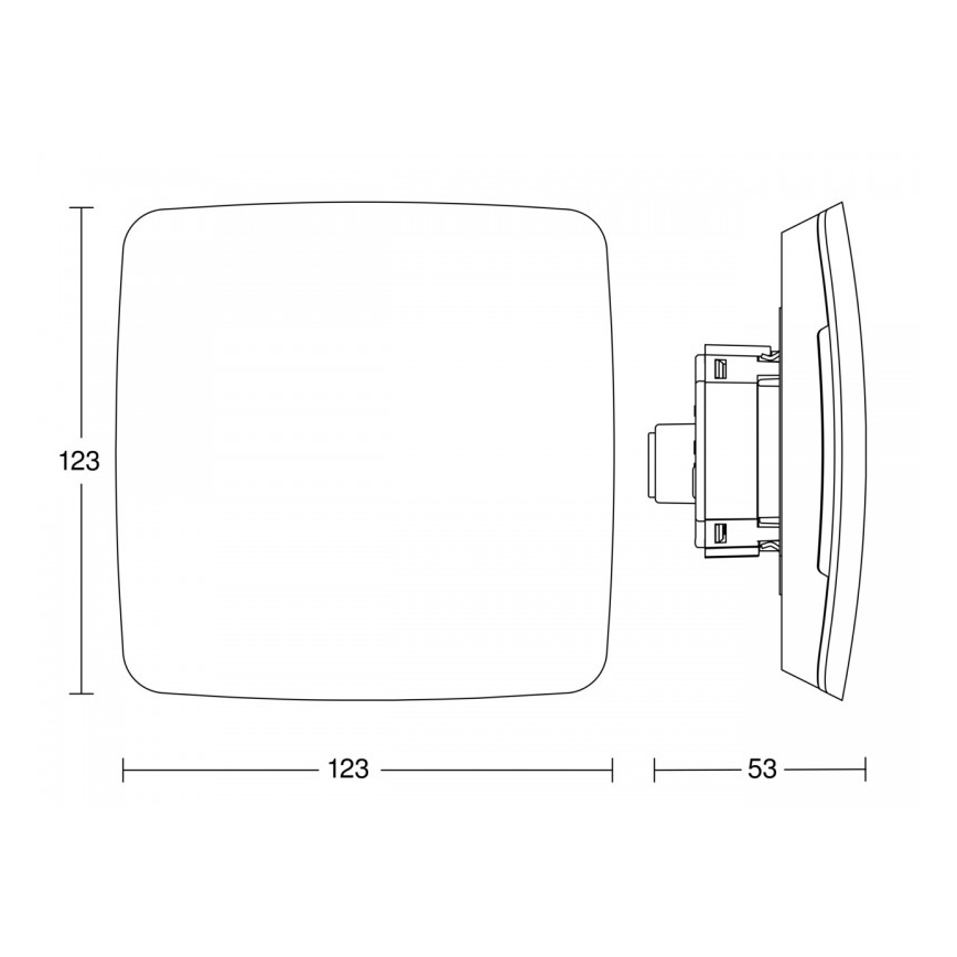 Steinel 081829 - Multisensor True Presence χωνευτό V2 DALI2-IPD UP λευκό