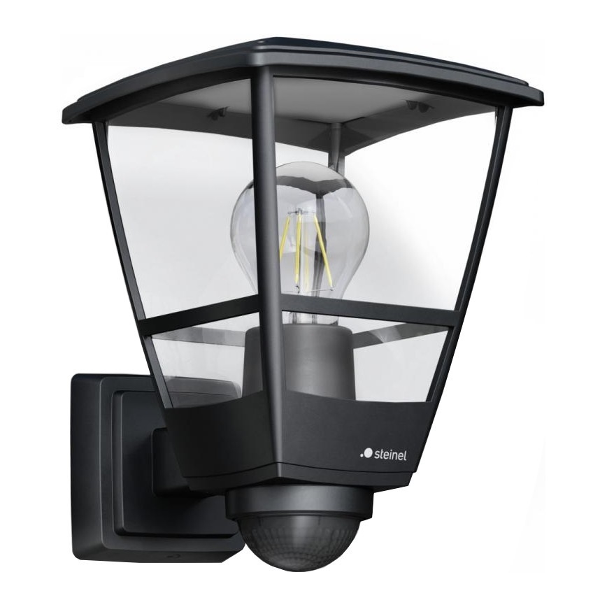 Steinel 084769 - Φωτιστικό τοίχου εξωτερικού χώρου με αισθητήρα L10S 1xE27/15W/230V IP44