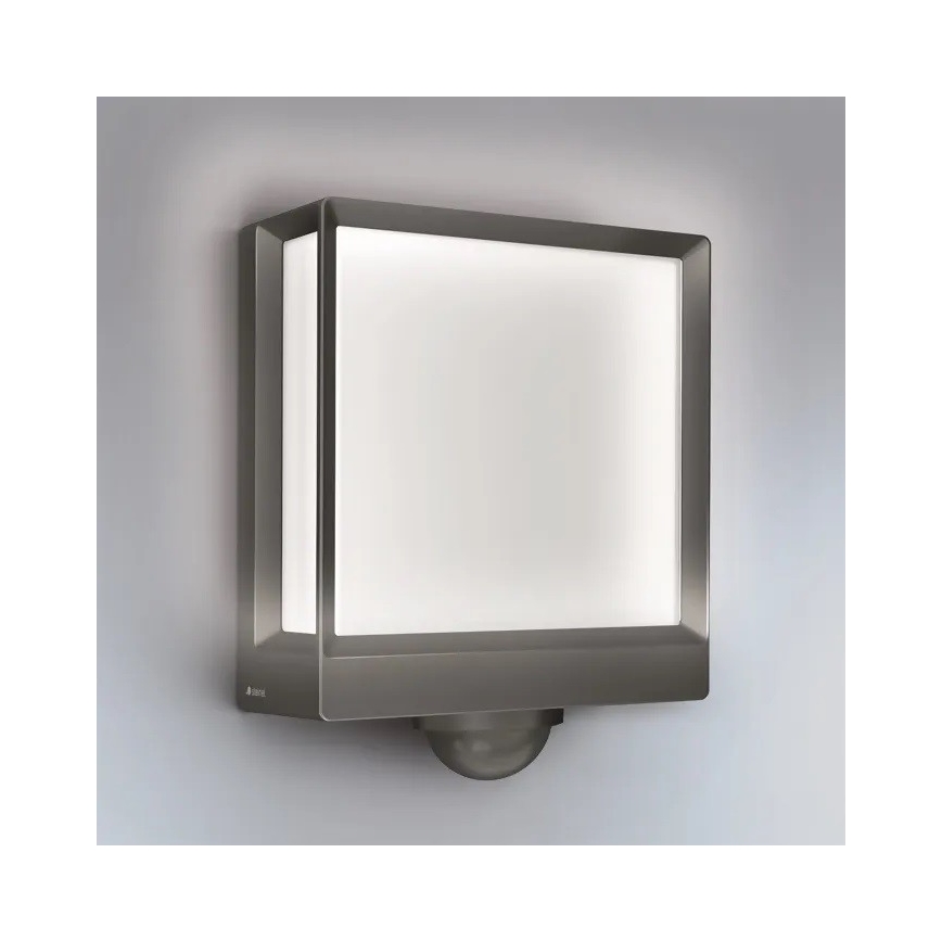 Steinel 085247 - LED Dimming Επιτοίχιο φωτιστικό εξωτερικού χώρου με αισθητήρα L40SC LED/12,9W/230V