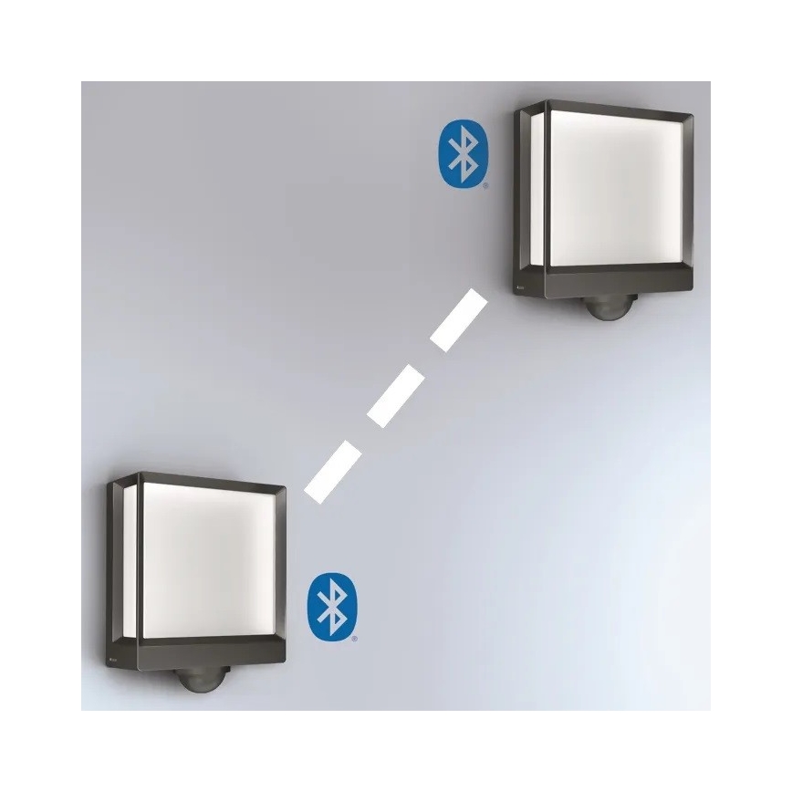 Steinel 085247 - LED Dimming Επιτοίχιο φωτιστικό εξωτερικού χώρου με αισθητήρα L40SC LED/12,9W/230V