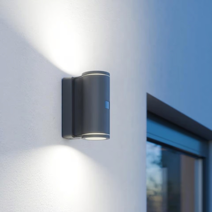 Steinel 087739 - Επιτοίχιο φωτιστικό LED εξωτερικού χώρου με αισθητήρα 2xGU10/14,5W/230V L 940SC IP44
