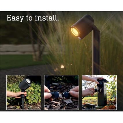 Steinel 089320 - LED RGBW εξωτερικό φωτιστικό με αισθητήρα LED/7,9W/24V IP65