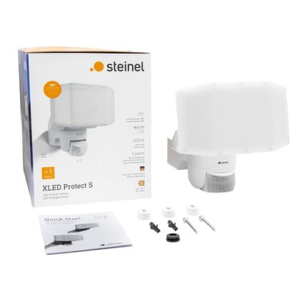 Steinel 089894 - Προβολέας LED με αισθητήρα XLED PROTECT LED/14,3W/230V 3000K IP54 λευκό