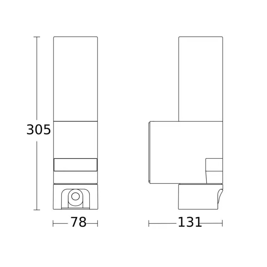Steinel 092597 - LED Εξωτερικό φωτιστικό με αισθητήρα και κάμερα L 620 LED/13,5W/230V IP44