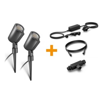 Steinel 093907 - Βασικό σετ LED RGBW 2x Εξωτερικό φωτιστικό LED/7,8W/24V IP65