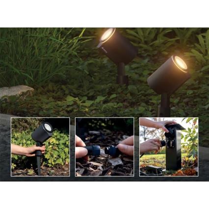 Steinel 093907 - Βασικό σετ LED RGBW 2x Εξωτερικό φωτιστικό LED/7,8W/24V IP65