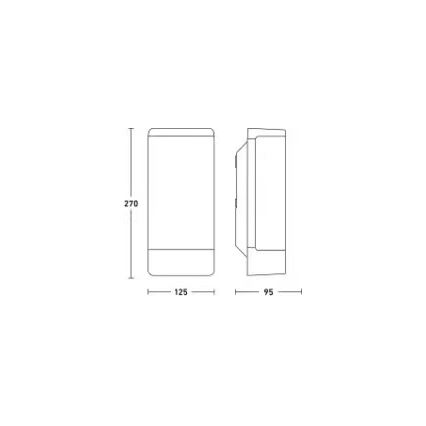 Steinel 094270 - Εξωτερικό επιτοίχιο φωτιστικό 1xE27/15W/230V L 14 IP44