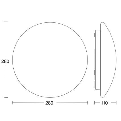 STEINEL 56032 - LED Φως εξωτερικού χώρου με αισθητήρα LED/9,5W/230V IP54
