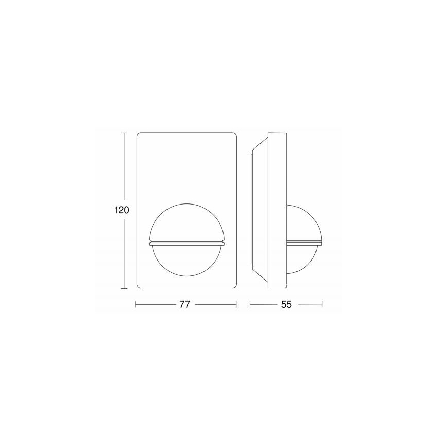 STEINEL 603113 - Εξωτερικός ανιχνευτής κίνησης IS 180-2 μαύρος IP54