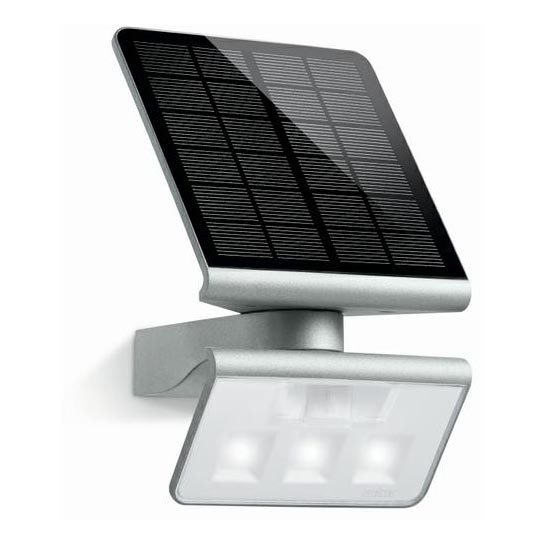STEINEL 671013 - Ηλιακός προβολέας LED XSolar L-S 1,2W/LED ασημί IP44 2500 mAh