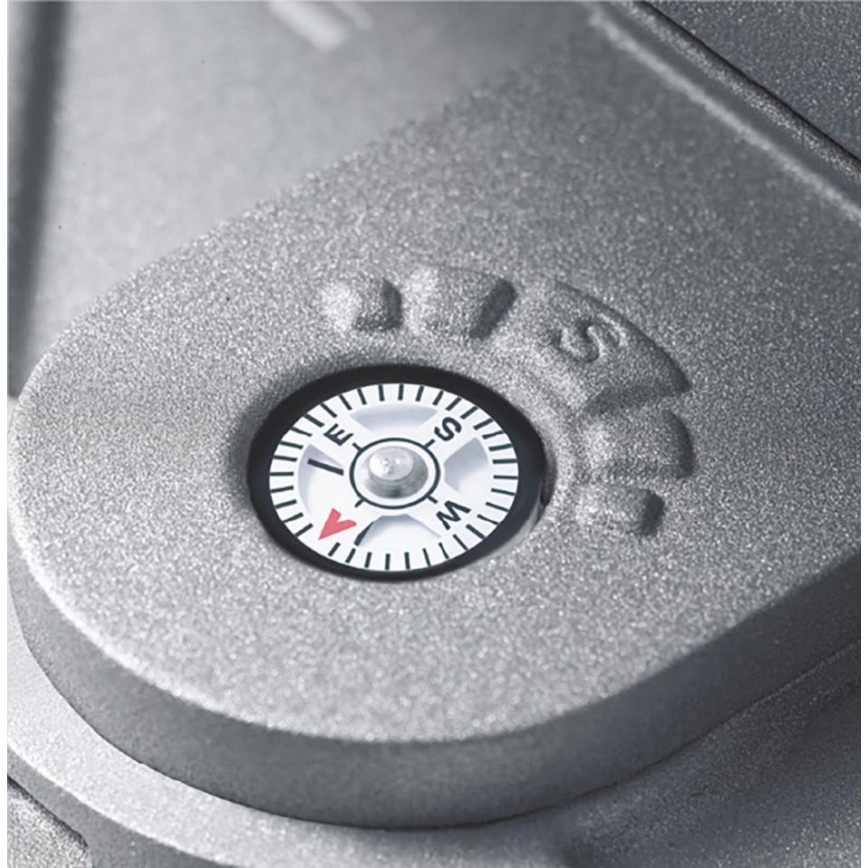 STEINEL 671211 - Ηλιακός αισθητήρας LED προβολέας XSolar GL-S 0,5W/LED ασημί IP44 2500 mAh