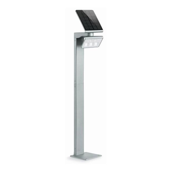 STEINEL 671211 - Ηλιακός αισθητήρας LED προβολέας XSolar GL-S 0,5W/LED ασημί IP44 2500 mAh