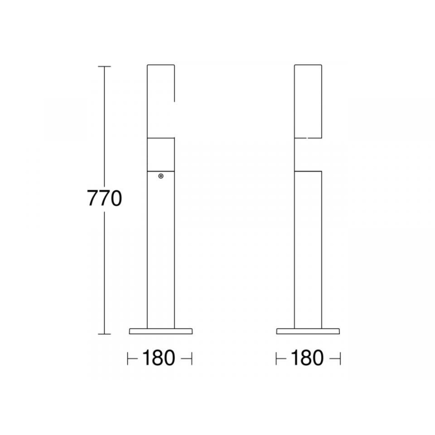 STEINEL 69469 - Φωτιστικό LED εξωτερικού χώρου GL 65 LED/8,5W/230V IP44 3000K ανθρακί