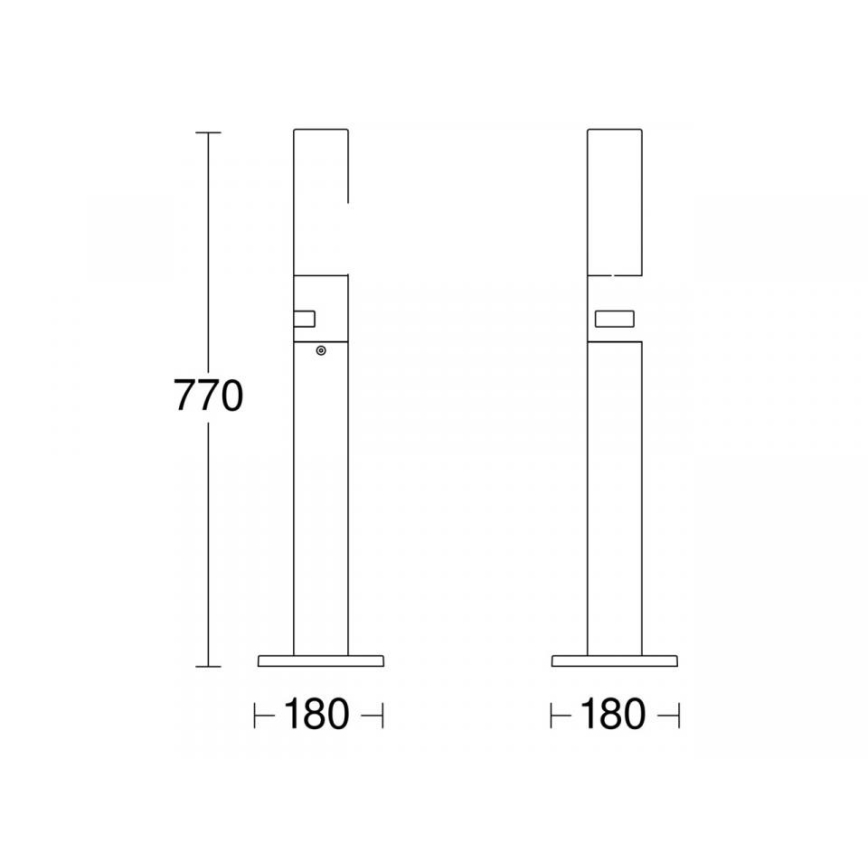 STEINEL 69476 - Εξωτερική λάμπα LED με αισθητήρα GL 65 S LED/8,7W/230V IP44 3000K ανθρακί